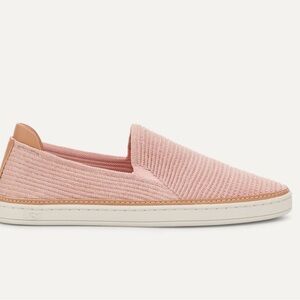 Ugg Sammy knit rib sneakers pink women’s size 8 lightweight slip on shoes